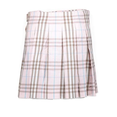 pastel pink burberry pleated skirt|Burberry pleated wool skirt.